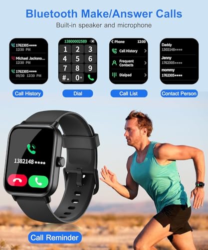 Alexa Smartwatch with Call Function, Fitness Monitoring