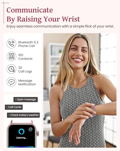 AKUMAKA Smart Watch: Women's Answer/Make Calls, 1.83