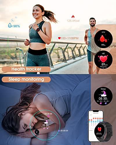 TUYOMA Smart Watch - 1.32'' Touch Health Tracker