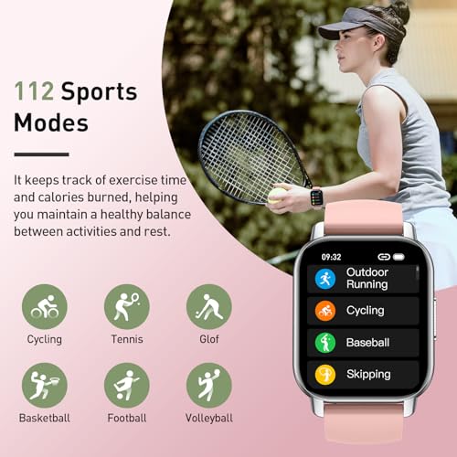 Women's Smartwatch: Answer/Make Calls, Heart Rate Sleep Monitor