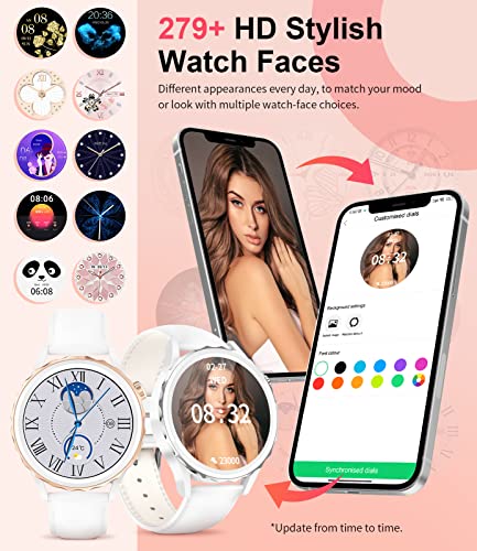 SIEMORL Women's 1.32" Smartwatch: Calls, Fitness, Sports