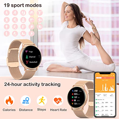 Bluetooth Smartwatch: Calls, Touch Screen, Waterproof - iPhone/Android