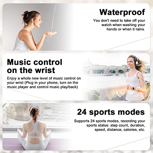 Women's Blackview Smartwatch with Health and Fitness Tracking