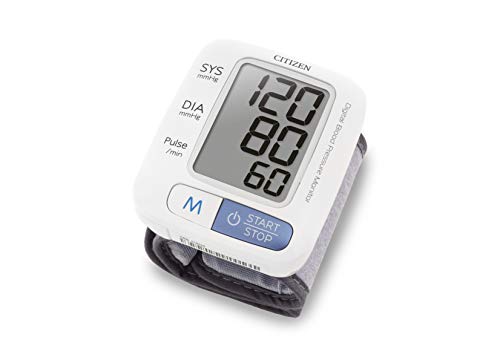 Citizen Digital Wristwatch: Large Display Blood Pressure Monitor