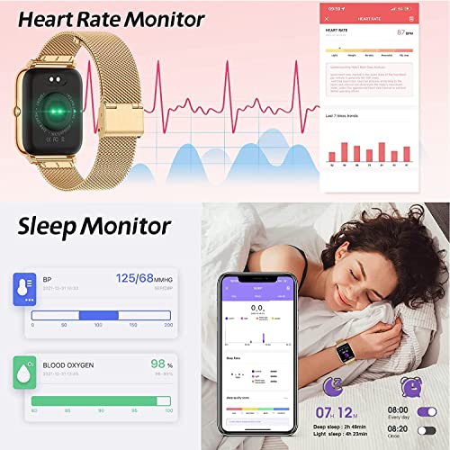 Women's Bluetooth Smart Watch (Answer/Make Call) - 1.69" Full Touch Screen