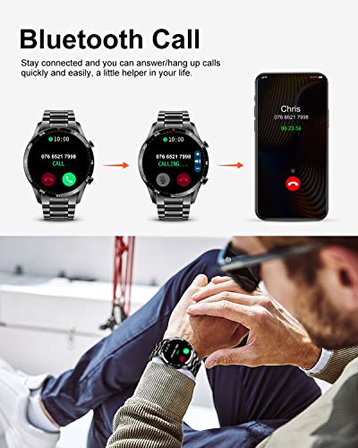 Men's LIGE Smart Watch: Call Answer, Fitness Tracker