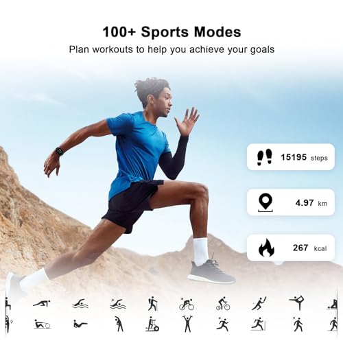 Blackview Smart Watch with AI Voice, 1.85" Display