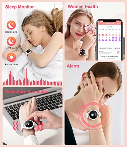 SIEMORL Women's 1.32" Smartwatch: Calls, Fitness, Sports