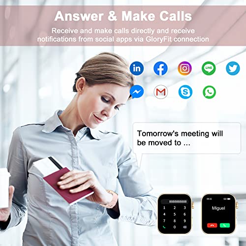 FeipuQu Smart Watch - Call, Oxygen, Heart, Sleep Monitor