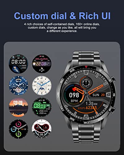 Men's LIGE Smart Watch: Call Answer, Fitness Tracker