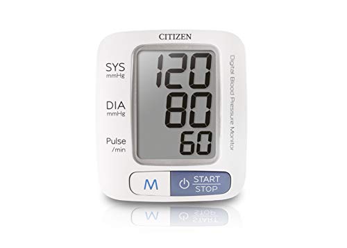 Citizen Digital Wristwatch: Large Display Blood Pressure Monitor