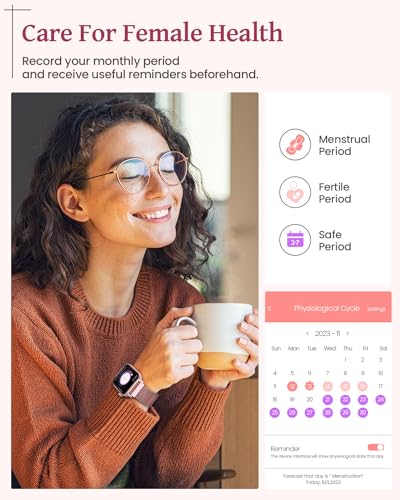 AKUMAKA Smart Watch: Women's Answer/Make Calls, 1.83