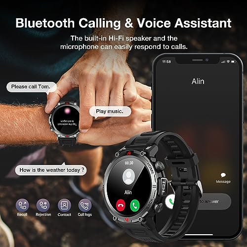 Smartwatch: Call/Answer, 1.45" HD, 110+ Sports Modes