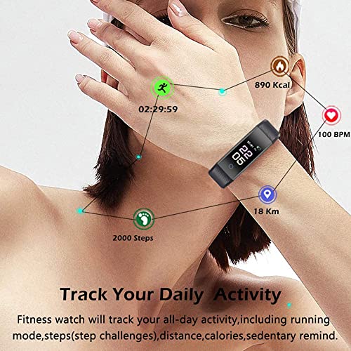 FORHAPAY Fitness Tracker - Heart Rate Blood Pressure Sleep Monitor