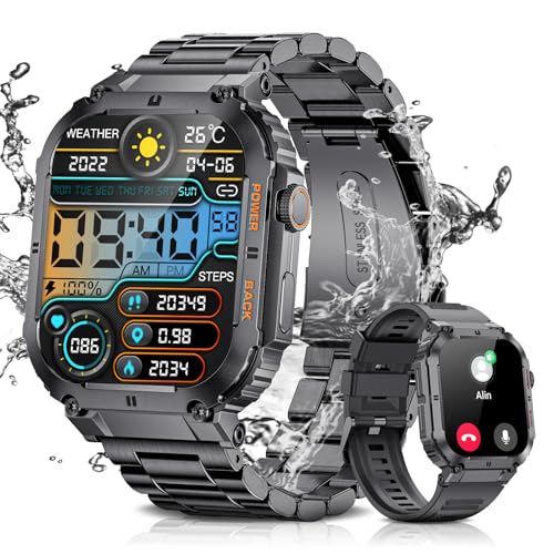 LIGE Military Smart Watch with 400mAh Battery
