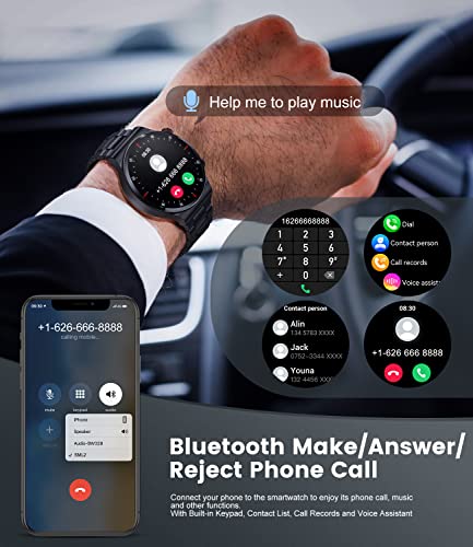 LIGE Bluetooth Smartwatch: Phone Call, Music, Fitness Tracker