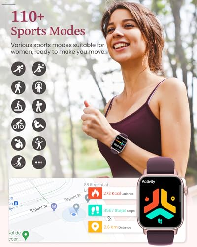 AKUMAKA Smart Watch: Women's Answer/Make Calls, 1.83