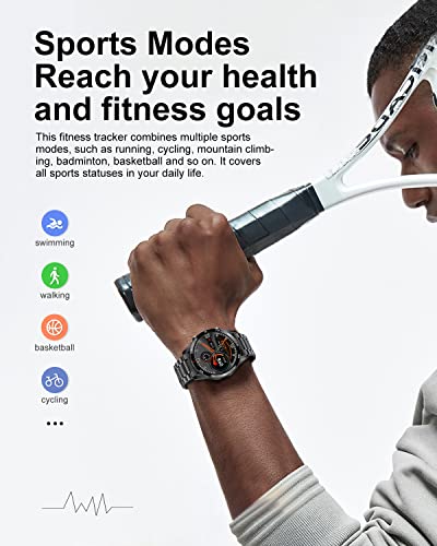 Men's LIGE Smart Watch: Call Answer, Fitness Tracker