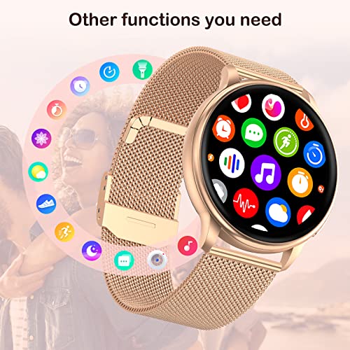 Bluetooth Smartwatch: Calls, Touch Screen, Waterproof - iPhone/Android