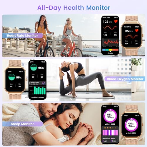 Women's 1.83" Smartwatch: Calls, Heart Rate, Sleep Monitor