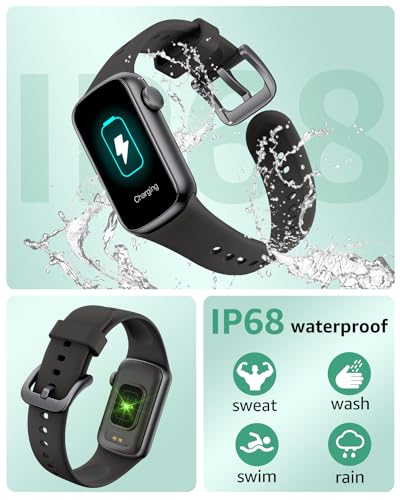 IMFRCHCS Smartwatch: Full Screen, Heart Rate Monitor, Sport Modes