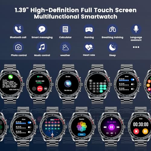 Men's Smartwatch Fitness Tracker - Call Function, Waterproof