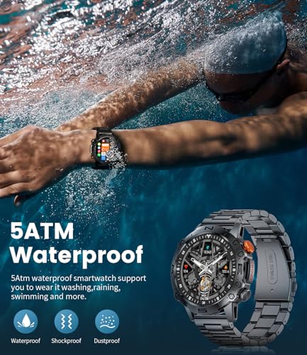LIGE Smart Watches: 1.43" AMOLED, Bluetooth, Heart Rate