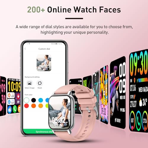 Women's Smartwatch: Answer/Make Calls, Heart Rate Sleep Monitor