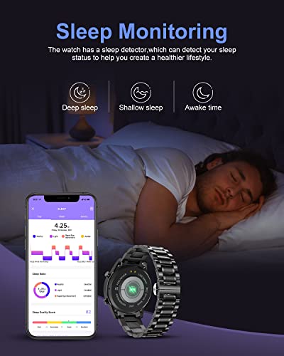 Men's LIGE Smart Watch: Call Answer, Fitness Tracker