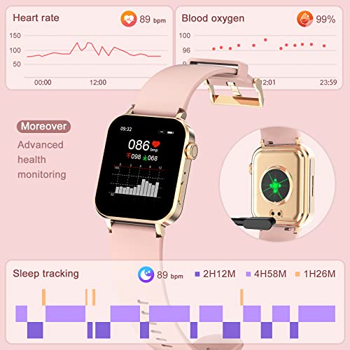 FeipuQu Smart Watch - Call, Oxygen, Heart, Sleep Monitor