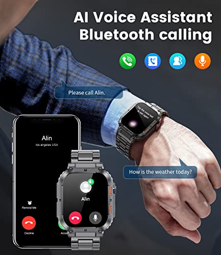 Bluetooth Smartwatch: Answer Calls, Fitness Tracker, Music