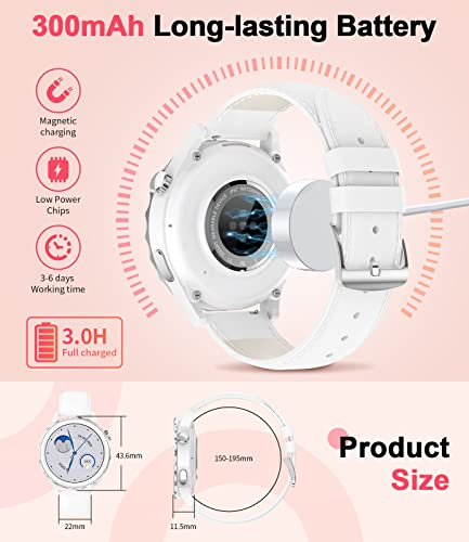 SIEMORL Women's 1.32" Smartwatch: Calls, Fitness, Sports