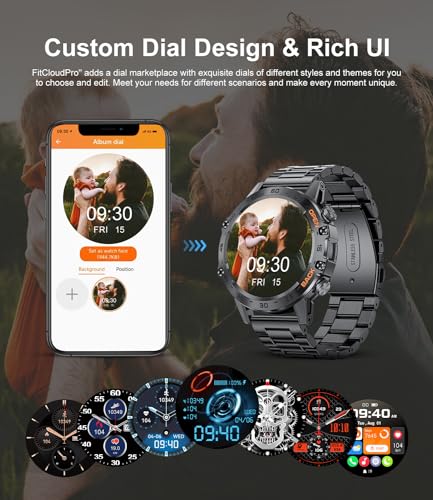 BANGWEI Men's Smartwatch: Call, Fitness Tracker, HR Monitor