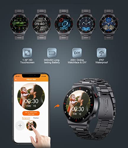 LIGE Bluetooth Smartwatch: Phone Call, Music, Fitness Tracker