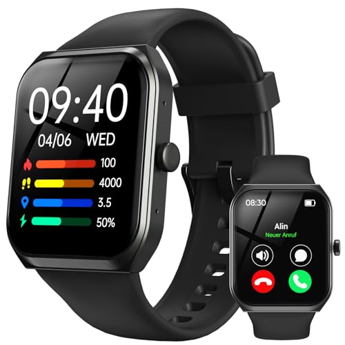 Men's 1.91" Smartwatch With Call Functions, Health Monitoring, and Sports Features