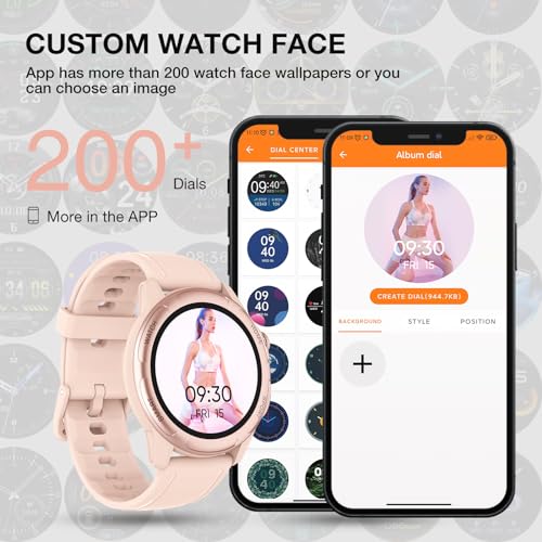 Gerpeng Women's 1.32" Smartwatch - 110+ Sports Modes