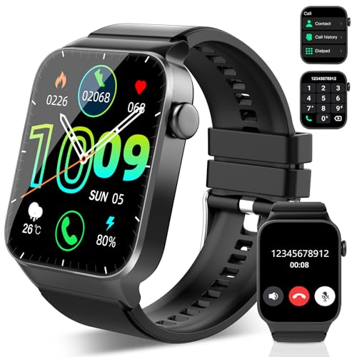 VKROBAG Smart Watch: Answer/Make Call, 1.85", 112 Sports Modes