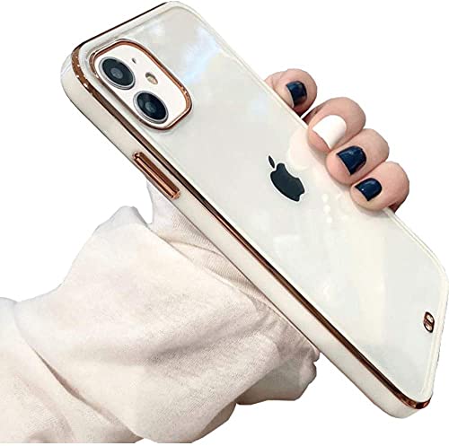 Clear Silicone iPhone 11 Case with Gold Edging