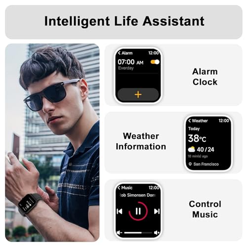 Baolubao Smartwatch: Alexa, Calls, Fitness, Sleep, Waterproof