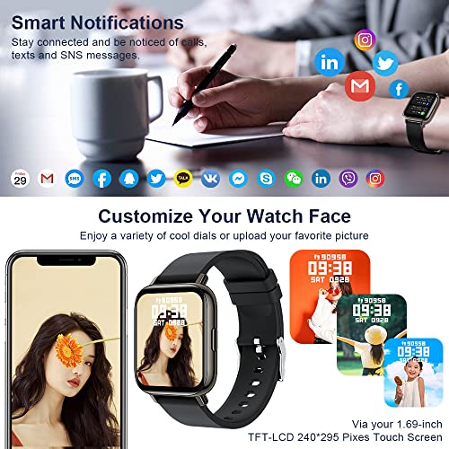 1.69" Touch Fitness Smart Watch - MOLOCY