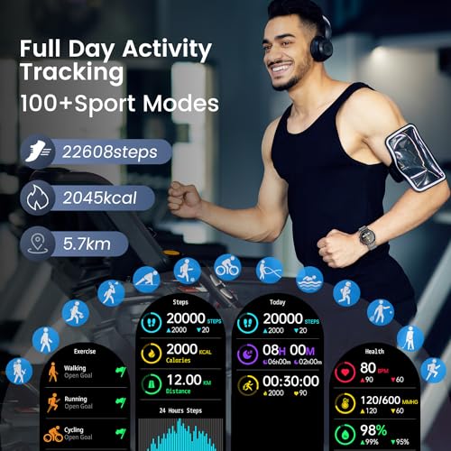 Men's Smartwatch Fitness Tracker - Call Function, Waterproof