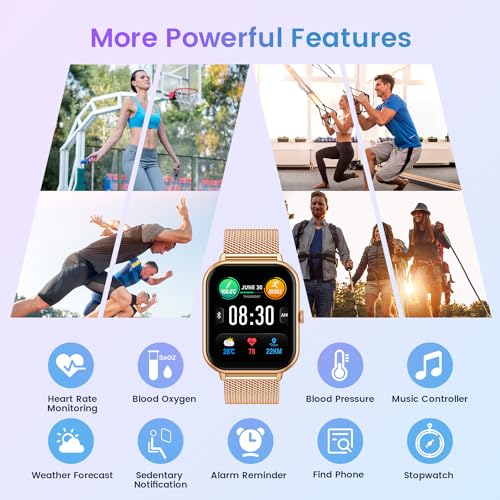 Women's 1.83" Smartwatch: Calls, Heart Rate, Sleep Monitor