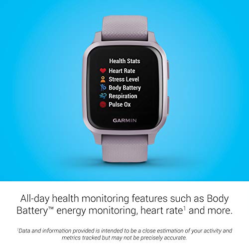 Garmin Venu Sq GPS Smartwatch with Orchid Bezel