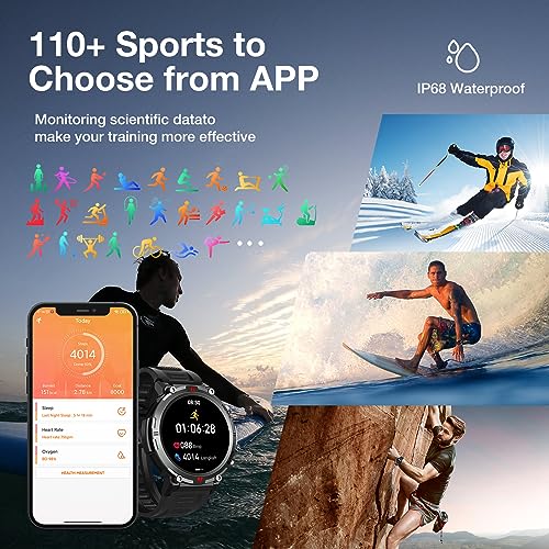 Smartwatch: Call/Answer, 1.45" HD, 110+ Sports Modes