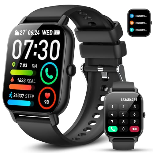 1.85" Smart Watch: Calls, Tracker, Heart Rate, Sleep Monitor