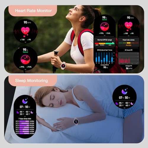 Gerpeng Women's 1.32" Smartwatch - 110+ Sports Modes
