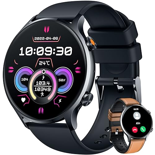 Men's Smartwatch: 1.42" Touch Screen, Heart Rate, GPS
