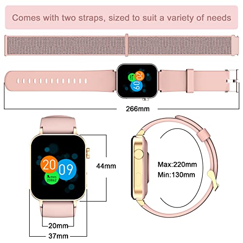 FeipuQu Smart Watch - Call, Oxygen, Heart, Sleep Monitor