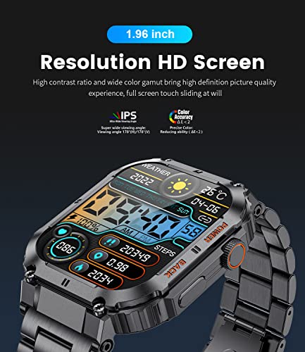 Bluetooth Smartwatch: Answer Calls, Fitness Tracker, Music