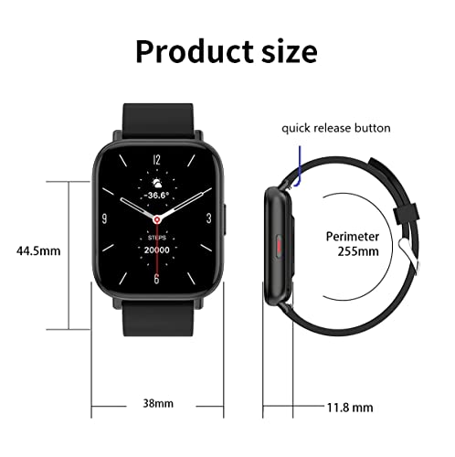 RIZAMZ 1.75” Waterproof Smartwatch for Android IOS